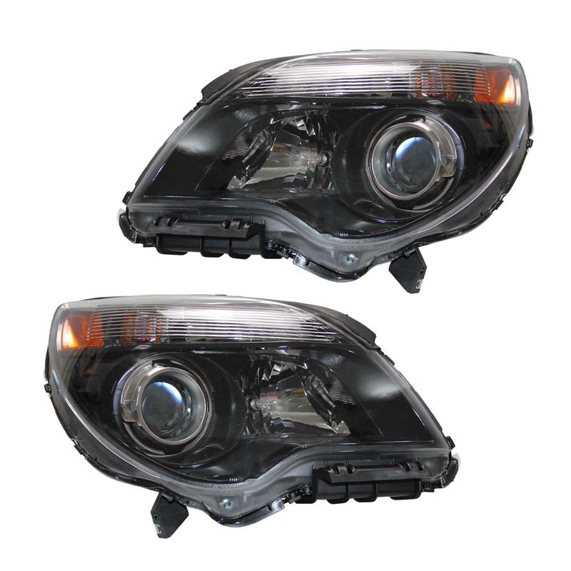 Aplicable a Chevrolet 10 - 15 Equinox American Headlights Explorer Black Half-Assembly Lens High Accessory