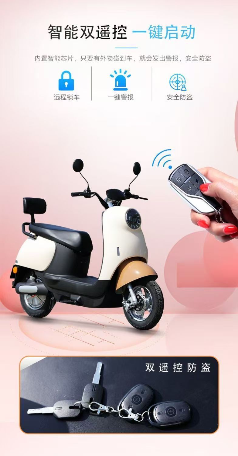 Eyelash Turtle Electric Motorcycle 60V Two-Wheel Electric Bicycle Available for Cross-Border Supply to Southeast Asia E-Bike Factory