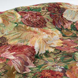 莫奈的画花布料油画风提花连衣裙外套厚手工diy包包改造汉服布料