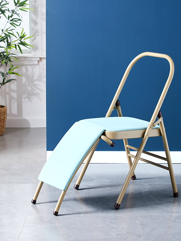 두꺼운 두꺼운 튜브 요가 의자 접이식 의자 전문 Iyengar 의자 의자 도구 용품 반전 요가 도매