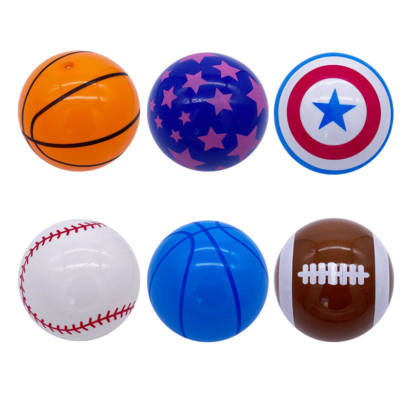 5inch New Pvc Elastic Inflatable Ball Basketball Baseball Rugby Children's Indoor and Outdoor Sports Toys Wholesale