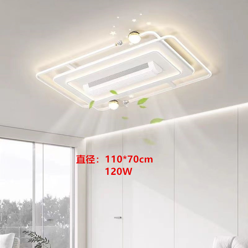 Luz de ventilador sin hoja para la sala de estar en 2024 nueva lámpara de techo actualizada de tres generaciones de lámparas de ventilador invisibles de rodillos