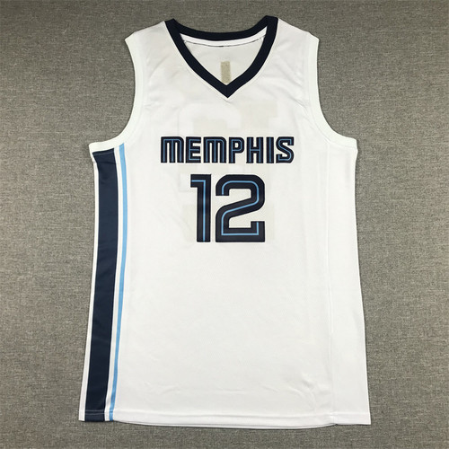 Summer cross-border jersey Grizzlies 12 Morant embroidered basketball uniform vest men's and women's training shorts sports suit