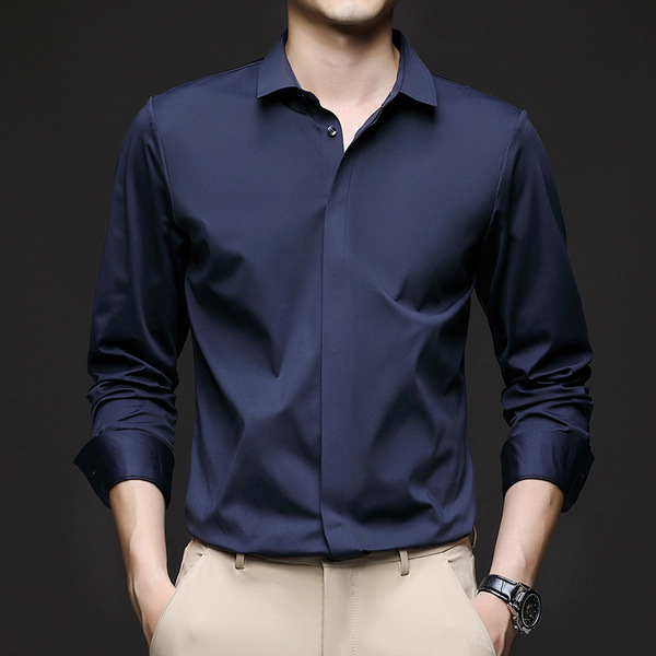 Elite silk demi-season autumn shirt