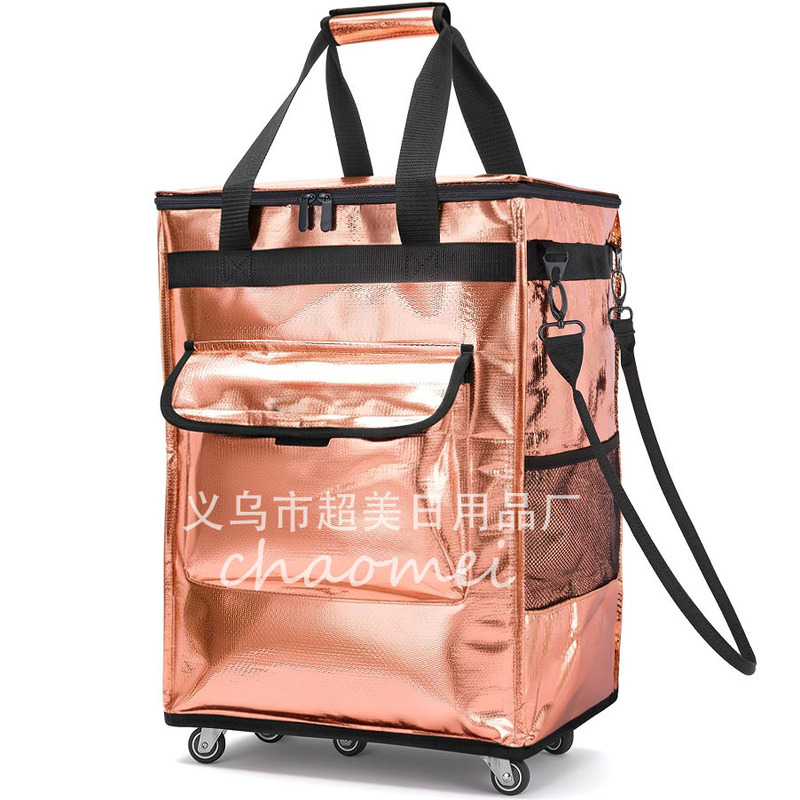 Hulken Supermarket Shopping Cart Grocery Bag Thickened Woven Bag Waterproof Reusable Shopping Bag