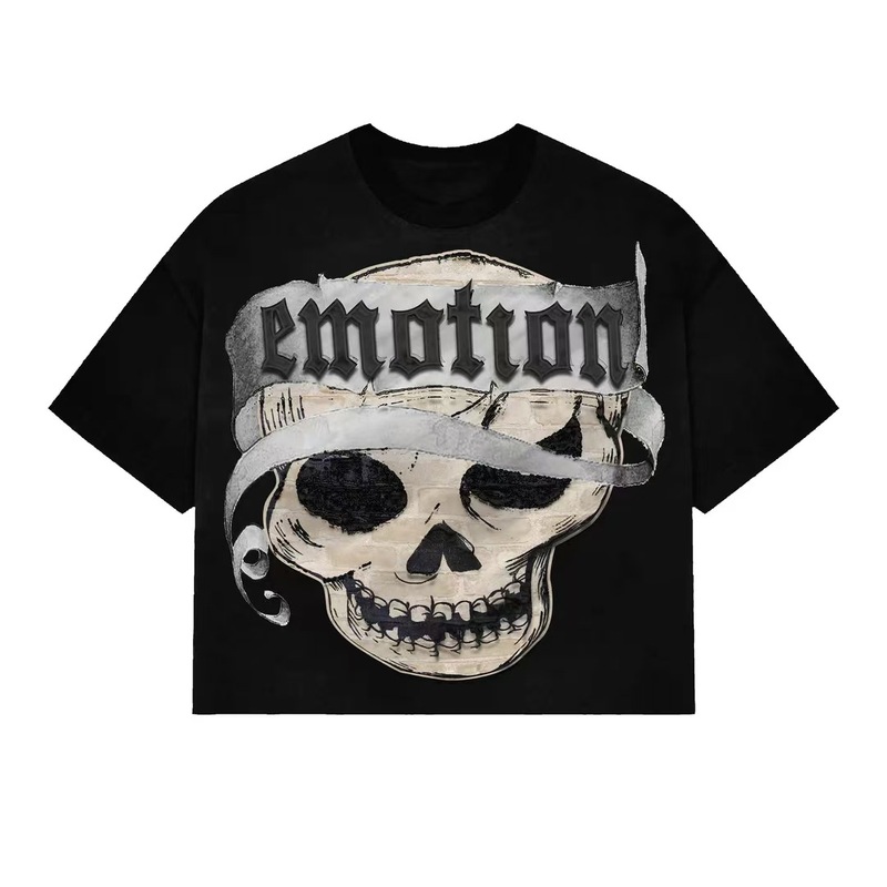 MIXED EMOTION 新作 25ss クロスボーダーホットダイヤモンドプリント アメリカのトレンドブランド スポーツストリート ハイストリート 半袖Tシャツ|undefined