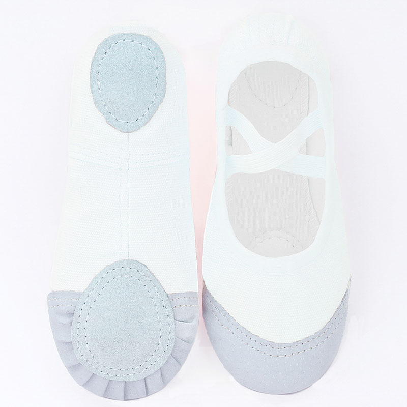 Zapatos de baile sin lazos forma de ballet zapatos de baile para niños de suela suave para mujeres ejercicio de garras de gato para niños y niñas color de carne