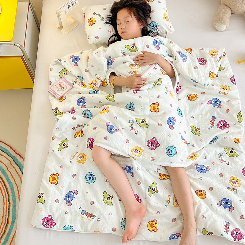 2025 新タイプ A 子供の夏ソフトカポック空調部屋ベビーアンチキックキルト洗える卸売|undefined