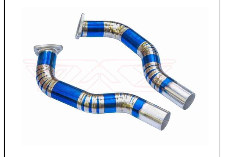 Suitable for Porsche 987 Kaman Boxster modification mach5 head section middle tail exhaust res Scorpio ipe JBOM