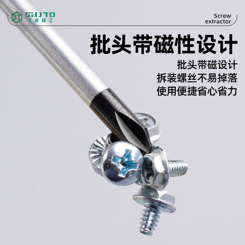 Mango de goma encapsulado destornillador de forma especial, tornillo manual magnético fuerte, destornillador de estilo múltiple al por mayor