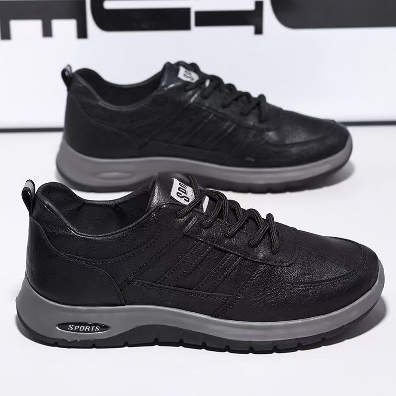 Comercio exterior zapatos de hombre otoño nuevo cuero impermeable transpirable ligero zapatos casuales juveniles moda al aire libre zapatos deportivos para hombre