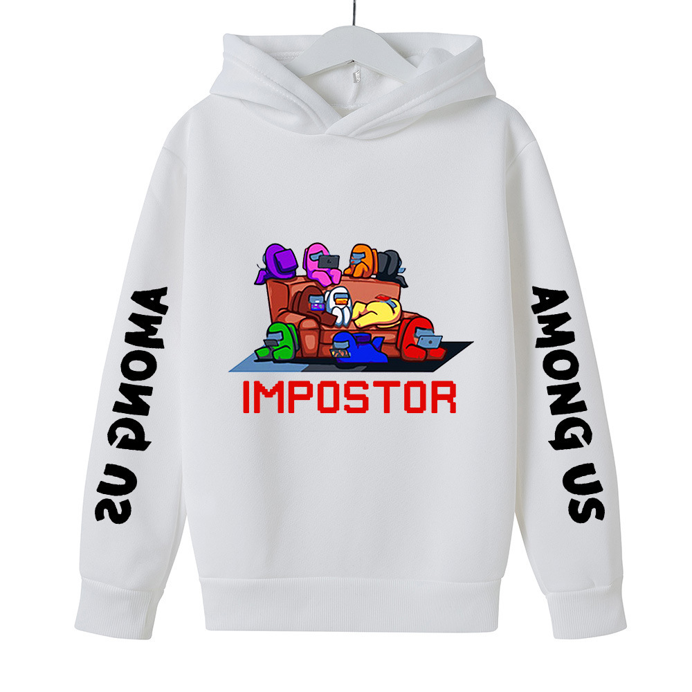 Children's hooded sweatshirts between us, cartoon hip-hop street casual versatile for boys and girls_voghion.com