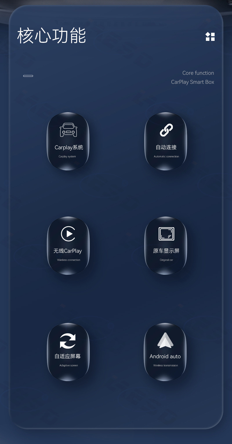 Tk's Popular Carplay Adapter Android Auto Car Connectivity Box Smart Wireless Carplay Box