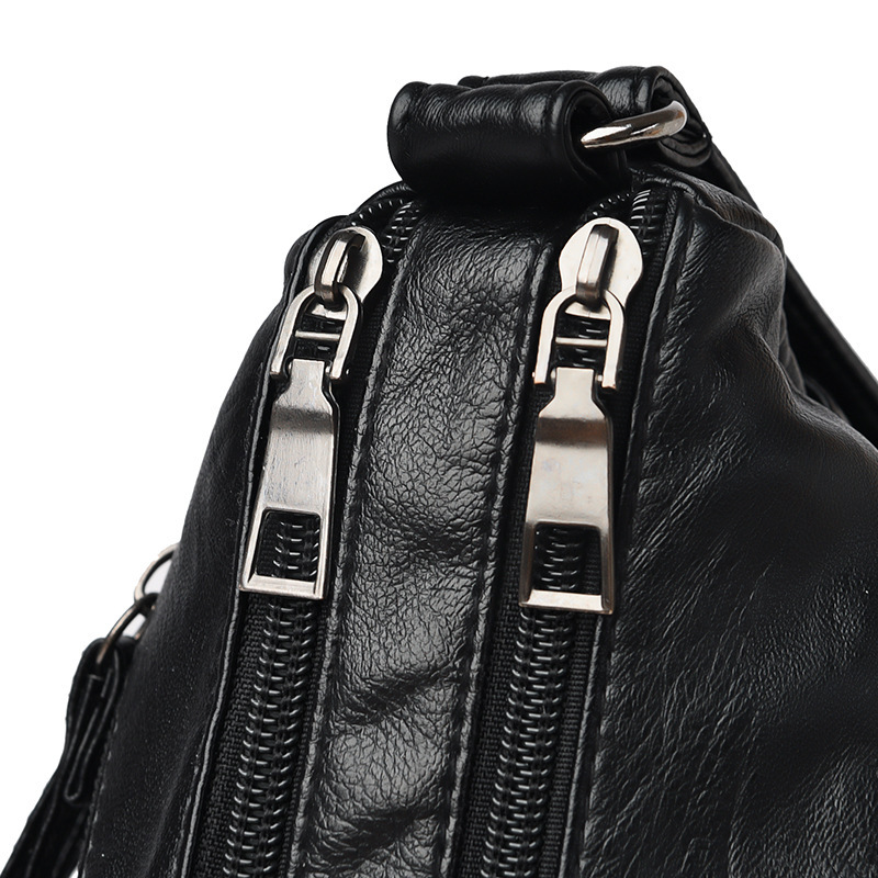 Women's Multi-compartment Crossbody Bag Soft Leather For Mum_voghion.com