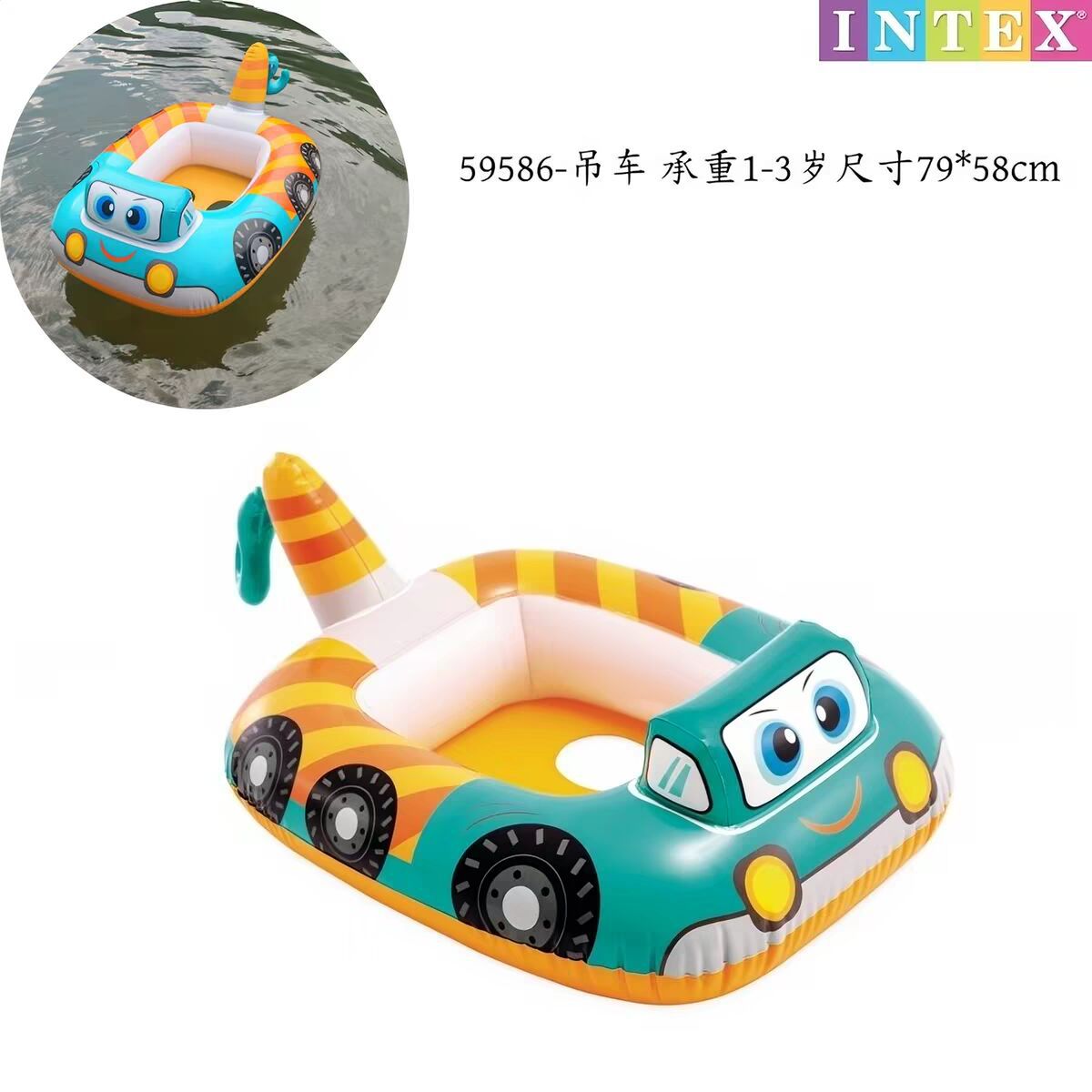 Anillo de natación inflable para niños de 3 a 10 años, anillo para axila, salvavidas grueso para niños pequeños, anillo flotante de dibujos animados, unicornio dinosaurio image 36