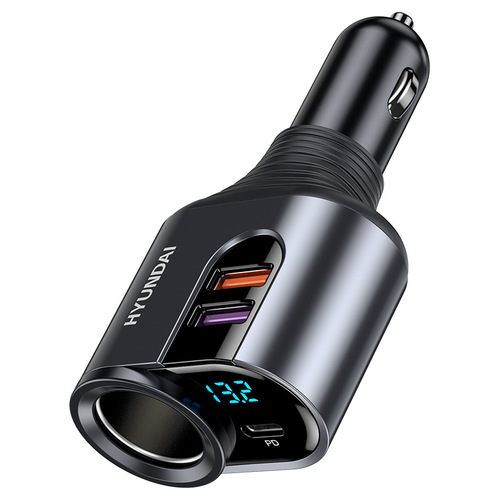 Factory direct sales car charger for Android 66W super fast charging car cigarette lighter conversion usb plug pd