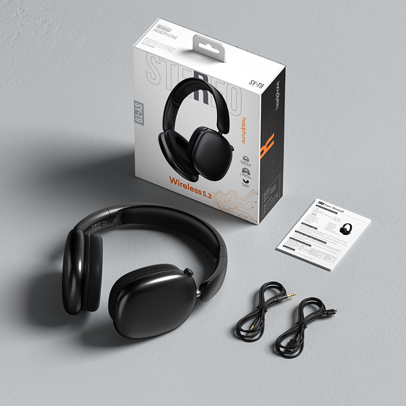 Auriculares Inalámbricos de Diadema para Negocios, Plástico ABS, Con micrófono, para Oficina