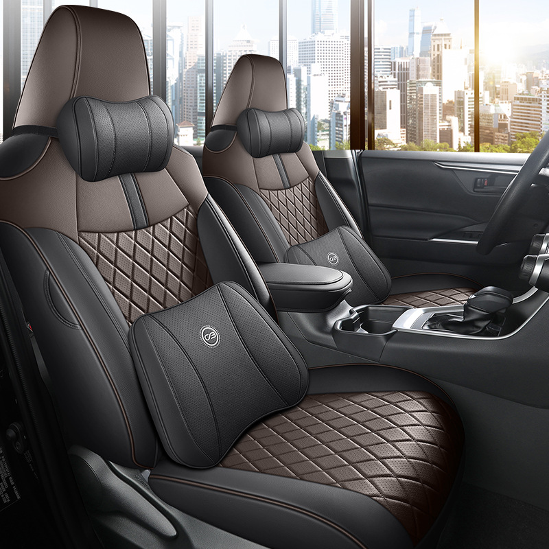 Modelə uyğun (Original) oturacaq örtükləri | Toyota Toyota RAV4 Seat - glossy-6d-3d-carbon-fiber-black-20-24rav4