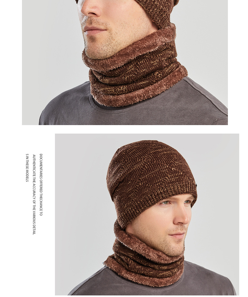 9121 Auumn and Knied Woolen Ha Warm Neck Two Piece Se Winer - Funda para ciclismo para hombre_voghion.com