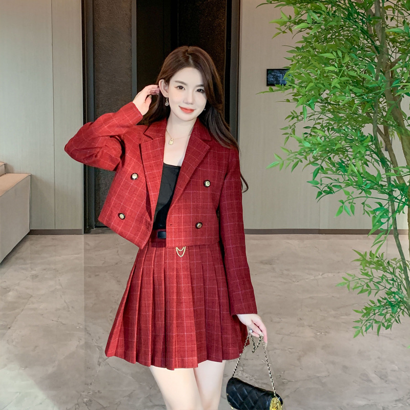 Autumn classic retro suit