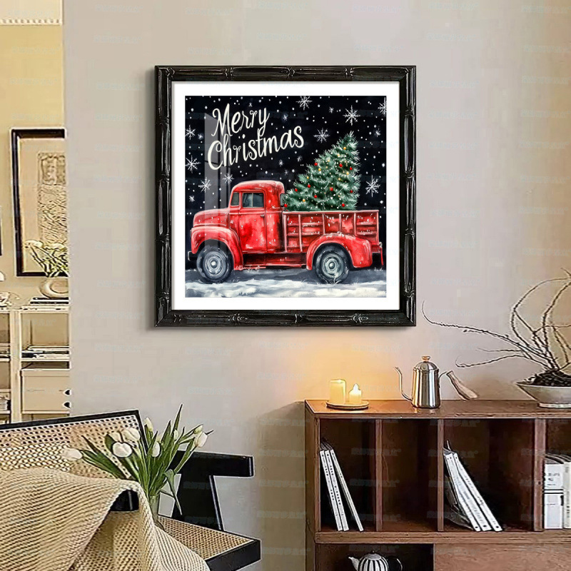 Mona Lisa real bordado de cruz Feliz Navidad nuevo estilo moderno europeo paisaje hermoso bordado de sueño a mano image 2