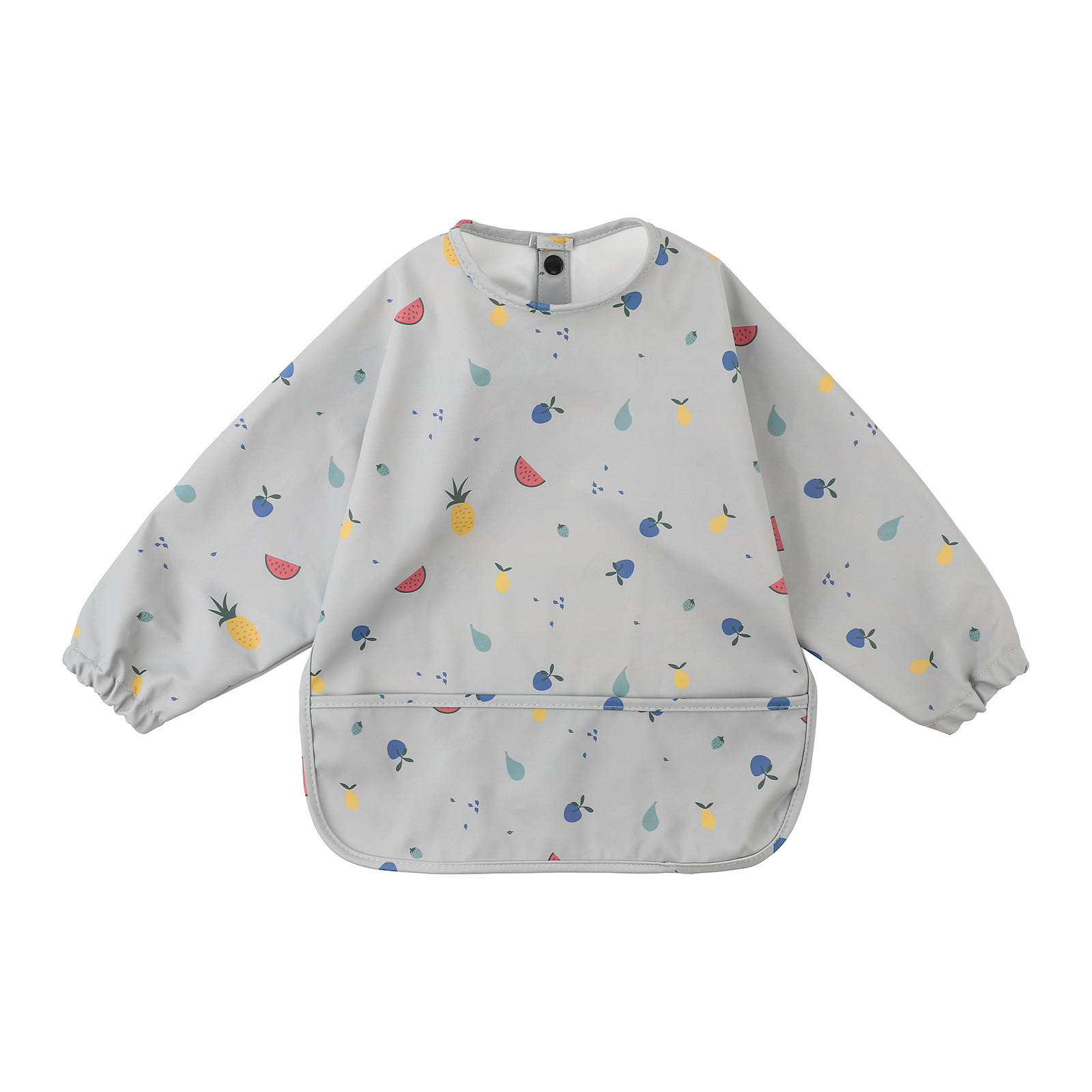 Los niños daneses overall impermeable inversa vestir babero bebé overall bebé comiendo mono bebé babero