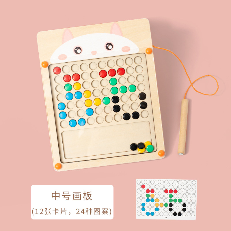 Rompecabezas para niños de 2 a 3 años Desarrollo intelectual Kindergarten 4 de 6 Niños y niñas Rompecabezas magnéticos ensamblados juguetes