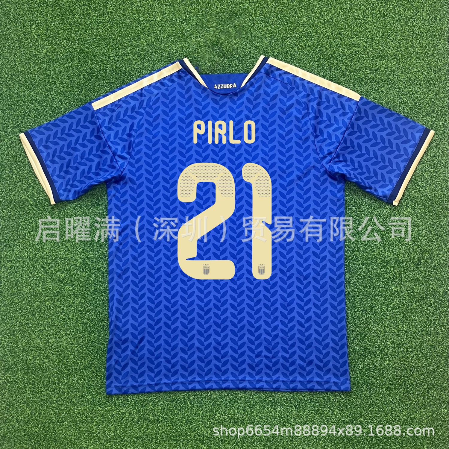 Al por mayor 2627 camiseta de casa de la Copa del Mundo de Italia versión de jugadores de fútbol Chiesa Bacho camiseta de fanáticos versión de camiseta