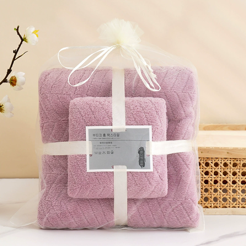Набор полотенец Coral Velvet Bath, 70 × 140 см + 35 × 75 см, мягко впитывающие подарок