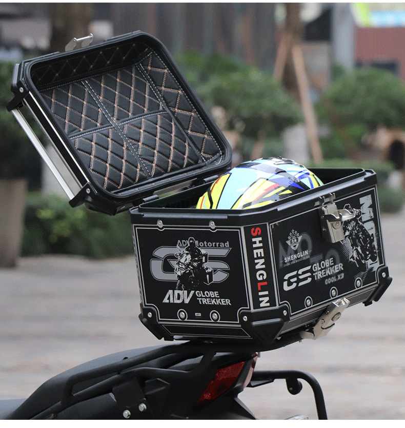 Special Motorcycle Aluminum Alloy Tail Box Scooter UY Mavericks NS Trunk GW General Split Line Django Rear Tail Box