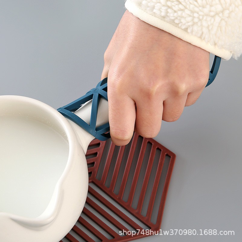 Mesa de comedor de silicona estera de aislamiento hueco sala de estar taza de té taza estera cocina cazuela tazón de placa estera nórdico anti-escaldado mat