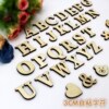 Wooden self-adhesive letters and numbers, decorations for kindergarten, accessory, props, English letters, handmade, hand painting