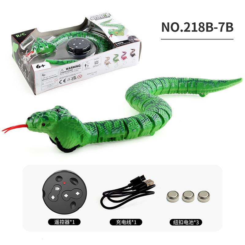 Ratón de simulación de control remoto por infrarrojos eléctrico transfronterizo Cobra Toda la persona parodia modelo animal juguete juguete para mascotas