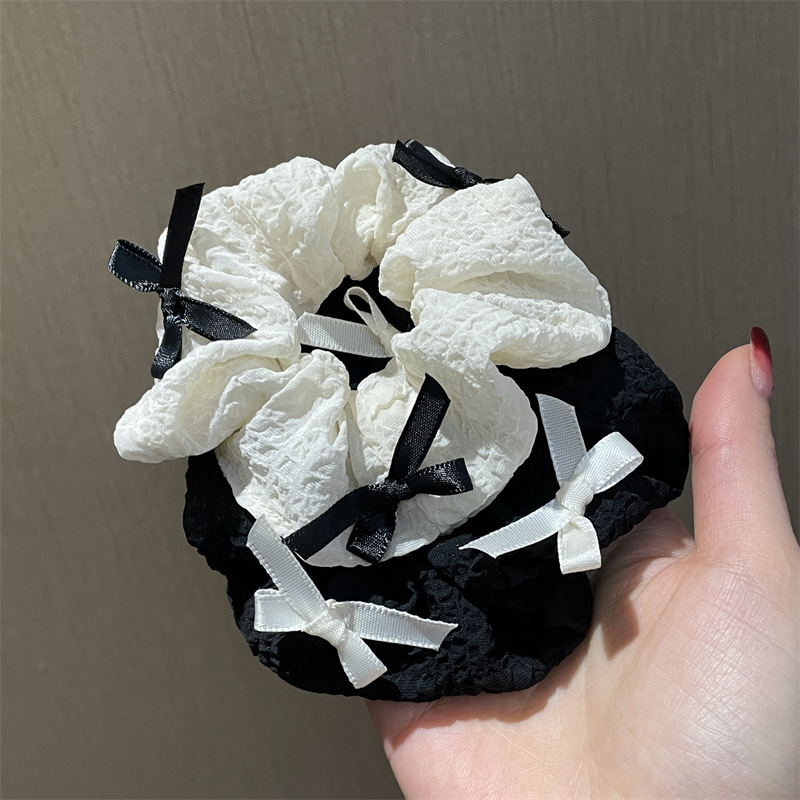 Women's Sweet Simple Style Solid Color Cloth Bowknot Hair Tie display picture 7