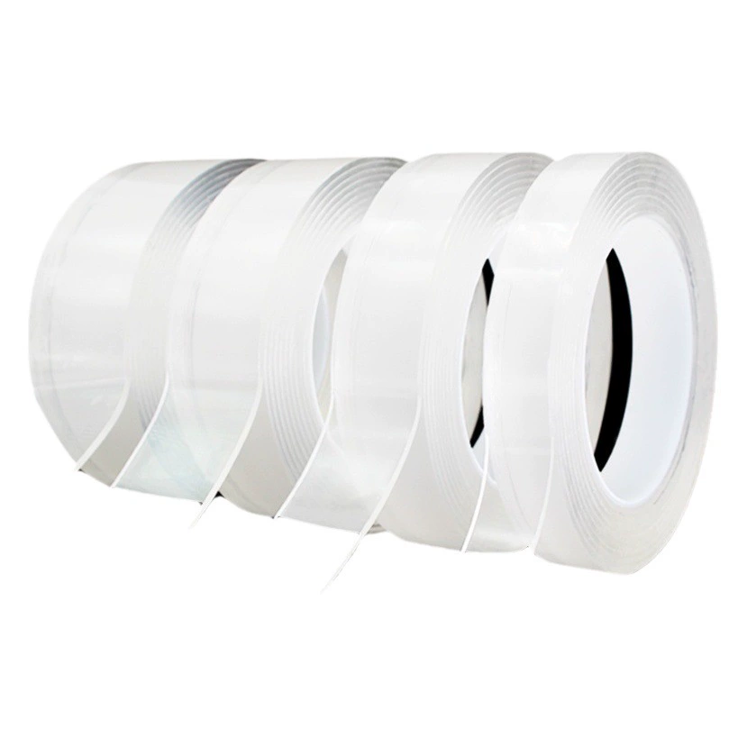 Двусторонняя лента без следов, прозрачная клейкая лента, акриловая высокоадгезивная фиксирующая магическая двусторонняя лента, высокая вязкость, не оставляет следов.