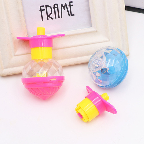 Creative children's flash rotating top luminous speed top with transmitter nostalgic student gift small toy