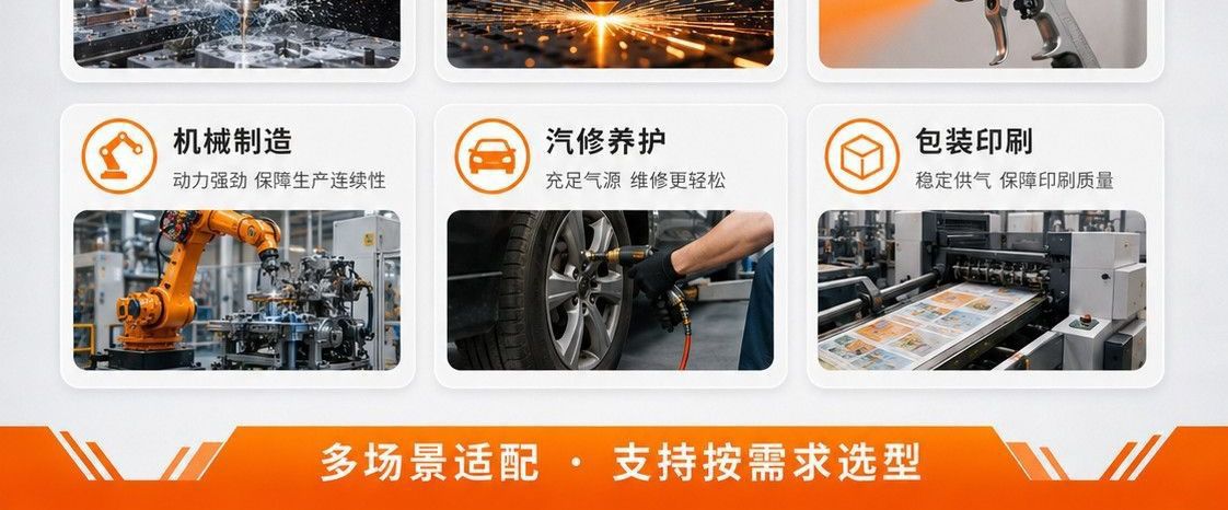 Screw-type air compressor with permanent magnet variable frequency 380V 7.5kW air compressor, air supply equipment supplied directly by the manufacturer