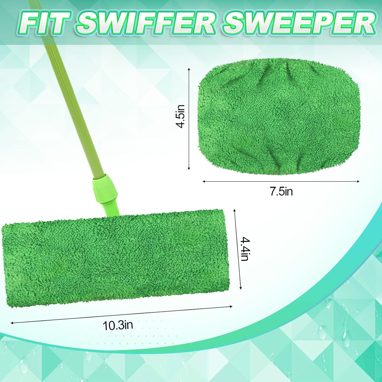 Funda de Repuesto para Trapeador Plano Swiffer de Fibra para Uso en Seco y Húmedo para Hogar