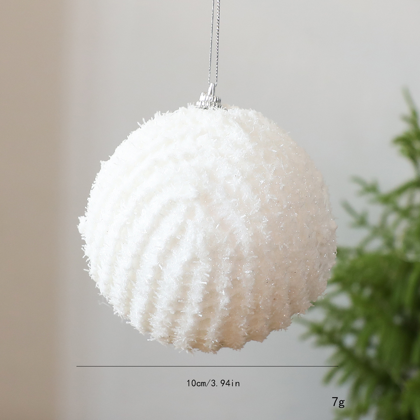Nuevo árbol de Navidad de 10CM bola de decoración de bolas de Navidad colgantes de espuma pilares decoraciones de Navidad colgantes de bolas