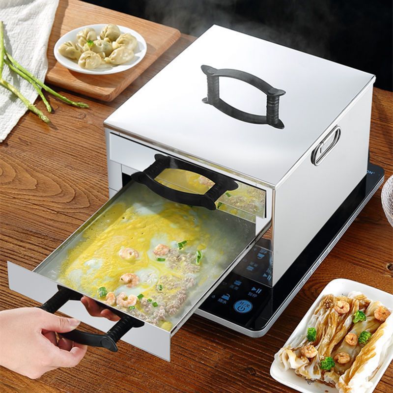 肠粉机家用小型不锈钢迷你肠粉蒸盘工具蒸箱广东拉摆摊