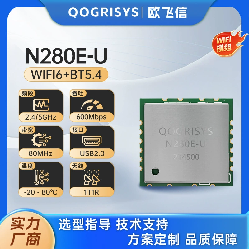 Aike Micro AIC8800D80 chip router supports Bluetooth 5.4 600Mbps wireless wifi module