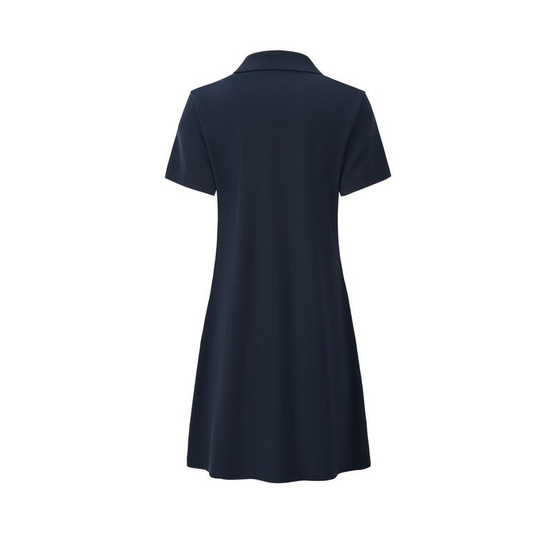 Small Sailboat Summer Short-Sleeved Lapel Dress for Women, Simple and Fashionable Breathable Long Dress for Commuting Small Sailboat Summer Short-Sleeved Lapel Dress for Women, Simple and Fashionable Breathable Long Dress for Commuting