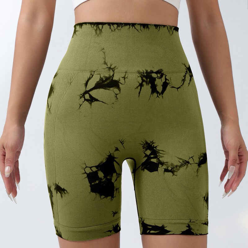 Tie-Dye Tight Yoga Pants, High-Waisted Tight Yoga Shorts, Sports Fitness Shorts Suitable for Outdoor Use Tie-Dye Tight Yoga Pants, High-Waisted Tight Yoga Shorts, Sports Fitness Shorts Suitable for Outdoor Use