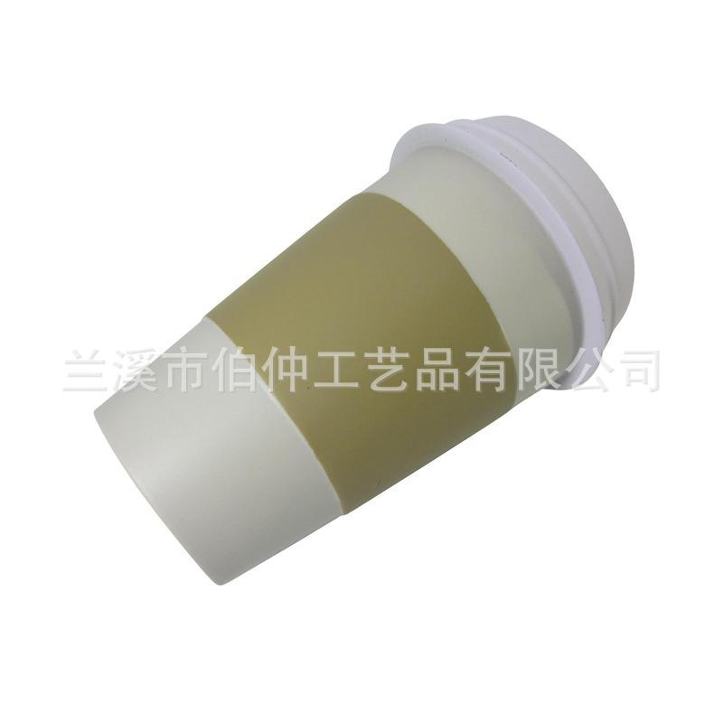 跨境商品咖啡杯食物造型PU压力球儿童挤压玩具 logo加印厂家直供