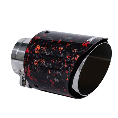 blue black, Exhaust pipe - inner-diameter-60-89-silver-tube-red-foil