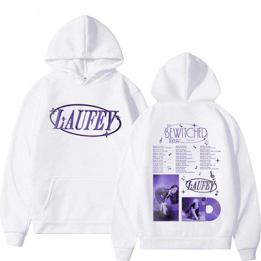 Singer Laufey The Bewited Tour Printed Hoodie Fashion