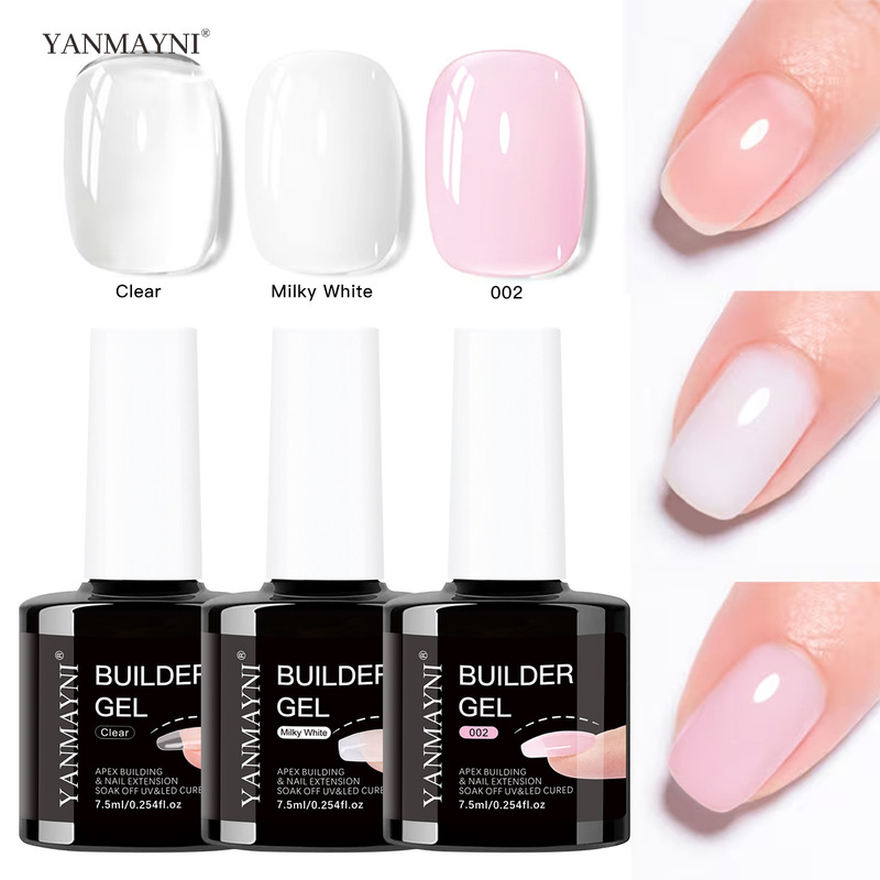 Nail Gel Extension Liquid for Nail Salons and Home Use, Basic Gel Nail Polish Soak-Off Led Nail Gel Extension Liquid for Nail Salons and Home Use, Basic Gel Nail Polish Soak-Off Led