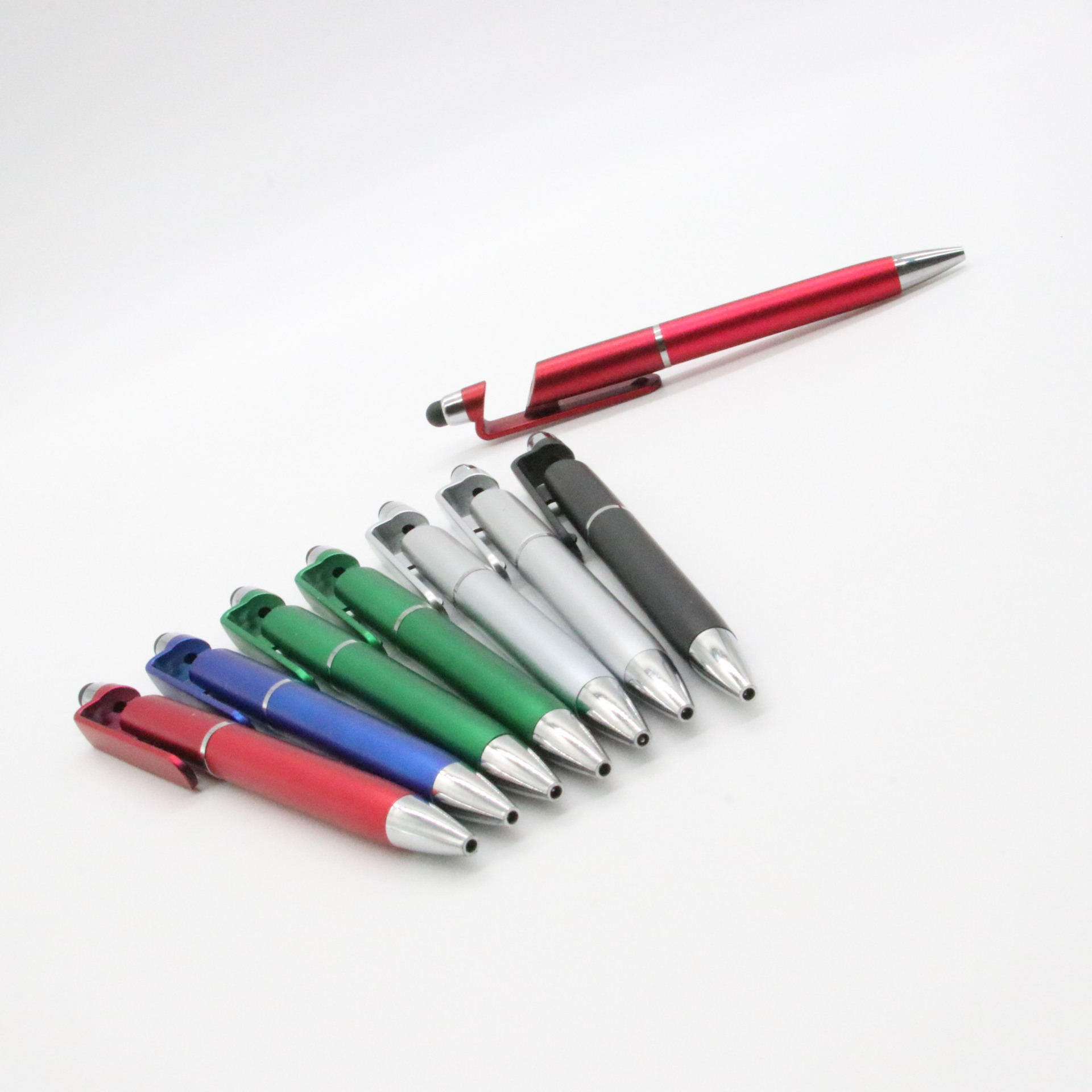 Soporte para teléfono móvil Touch pen Twist pen promoción publicitaria bolígrafo táctil bolígrafo multifuncional 3 en 1