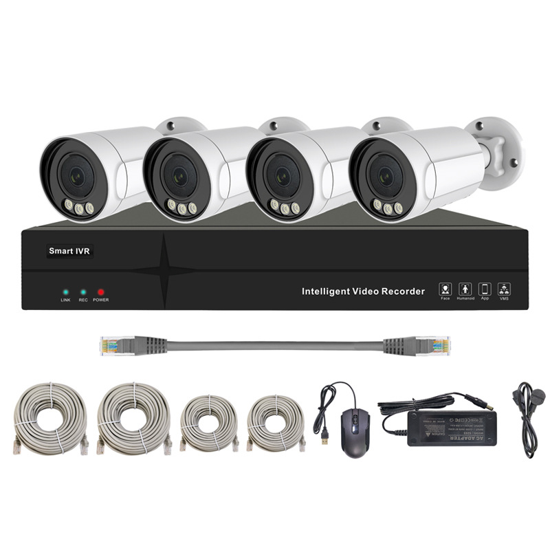 Grenzüberschreitender Export POE5MP Set Kameraüberwachung 4-Kanal 8-Kanal 16-Kanal hochauflösende Netzwerküberwachungsausrüstung 5 Megapixel