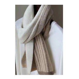 意单秋冬针织山羊绒围巾加厚时尚男女通用保暖山羊绒围脖内蒙